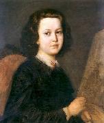 Aleksander Kotsis Portrait of a paintress Jezefina Geppert oil painting reproduction